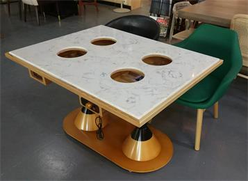 一人一鍋自助火鍋大理石電磁爐火鍋桌 一人一鍋自助火鍋大理石電磁爐火鍋桌